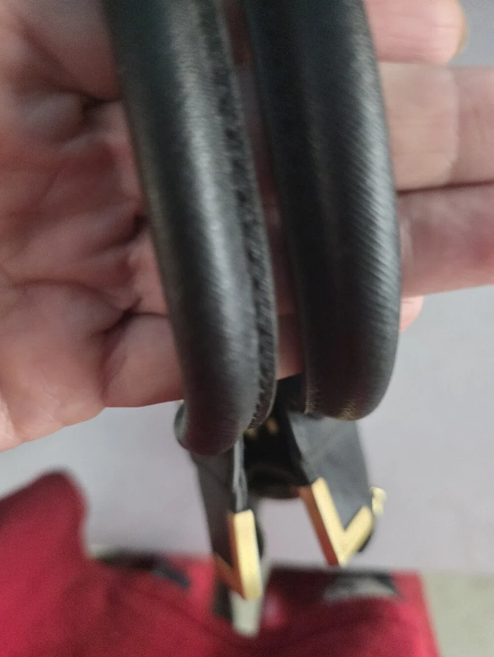 New Rebecca Minkoff Black Studded Satchel Handbag with Gold Accents